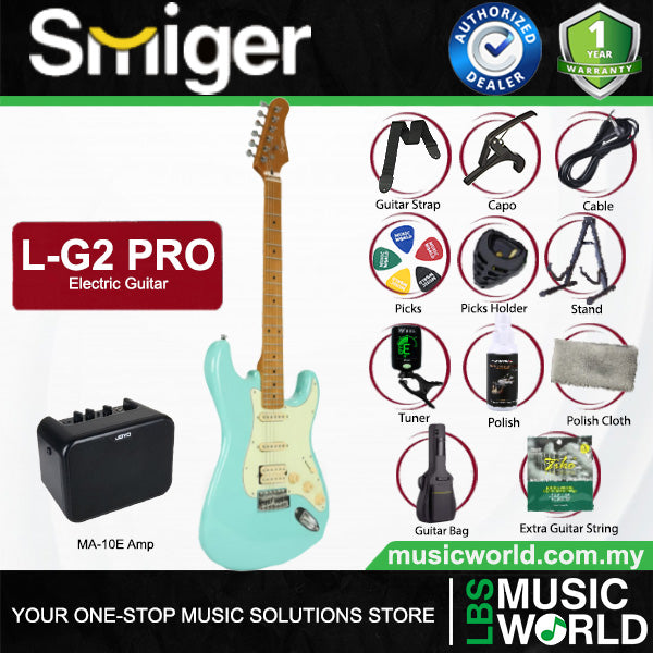Smiger L-G2-Pro Poplar Body Electric Guitar SSH Pickup With Roasted Maple Neck - Package
