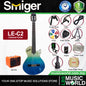 Smiger LE-C2 Okoume Body Flamed Maple Top Silent Classical Guitar With Alice String - Package