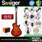 Smiger LE-C2 Okoume Body Flamed Maple Top Silent Classical Guitar With Alice String - Package