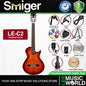 Smiger LE-C2 Okoume Body Flamed Maple Top Silent Classical Guitar With Alice String