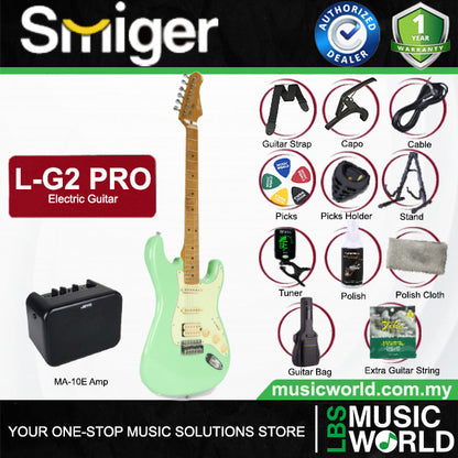 Smiger L-G2-Pro Poplar Body Electric Guitar SSH Pickup With Roasted Maple Neck - Package
