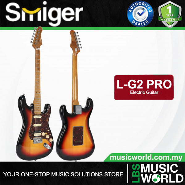 Smiger L-G2-Pro Poplar Body Electric Guitar SSH Pickup With Roasted Maple Neck