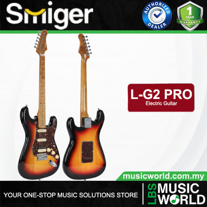 Smiger L-G2-Pro Poplar Body Electric Guitar SSH Pickup With Roasted Maple Neck