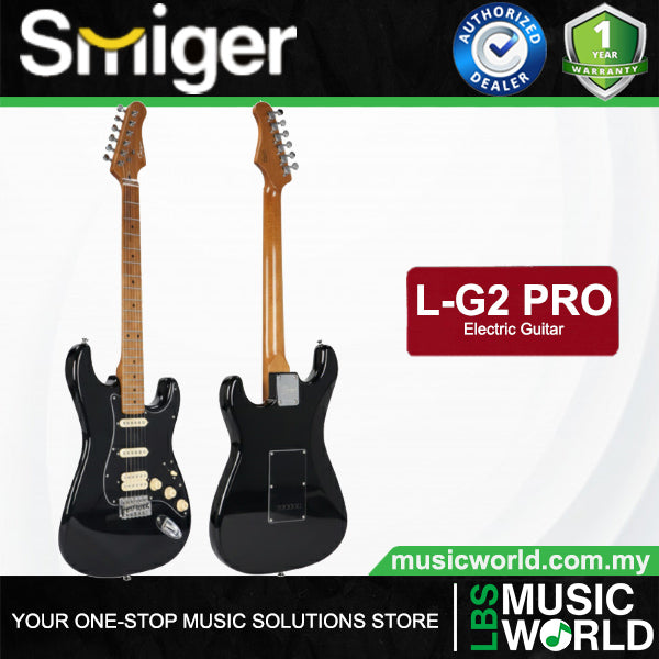 Smiger L-G2-Pro Poplar Body Electric Guitar SSH Pickup With Roasted Maple Neck