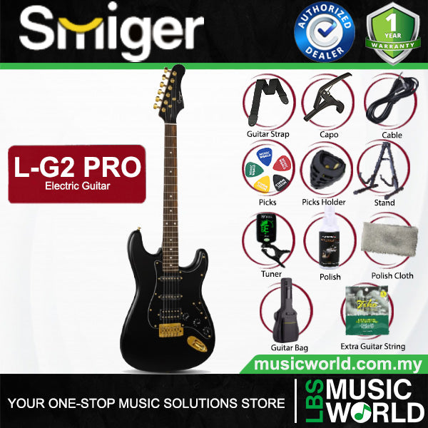 Smiger L-G2-Pro Poplar Body Electric Guitar SSH Pickup With Roasted Maple Neck