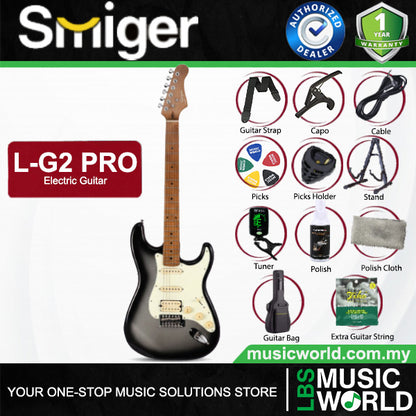 Smiger L-G2-Pro Poplar Body Electric Guitar SSH Pickup With Roasted Maple Neck