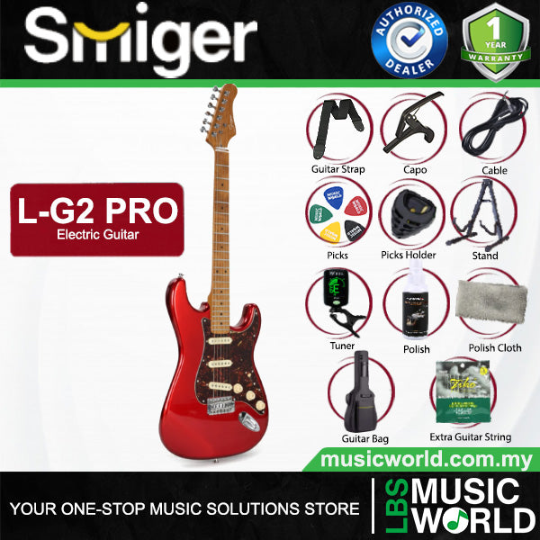 Smiger L-G2-Pro Poplar Body Electric Guitar SSH Pickup With Roasted Maple Neck