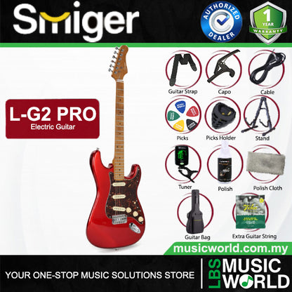 Smiger L-G2-Pro Poplar Body Electric Guitar SSH Pickup With Roasted Maple Neck