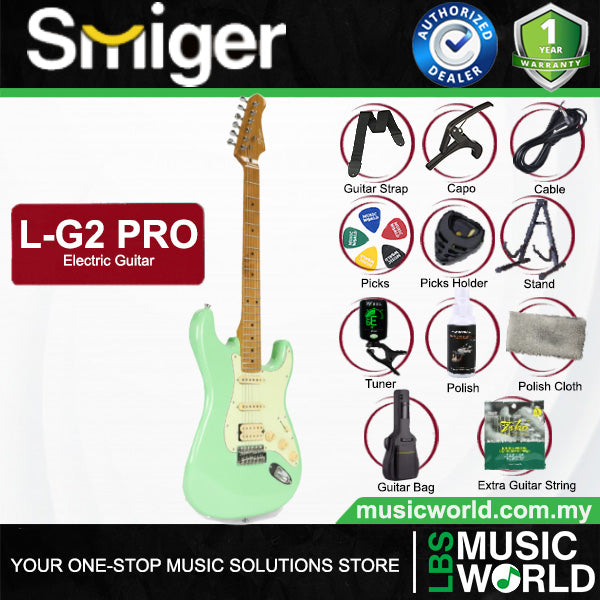Smiger L-G2-Pro Poplar Body Electric Guitar SSH Pickup With Roasted Maple Neck
