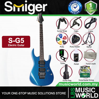 Smiger S-G5 Poplar Body Electric Guitar HSH Pickup With Techno Wood Fretboard