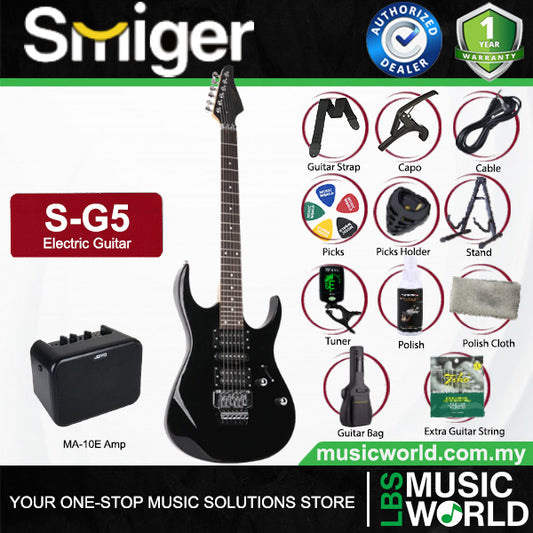 Smiger S-G5 Poplar Body Electric Guitar HSH Pickup With Techno Wood Fretboard  - Package