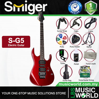 Smiger S-G5 Poplar Body Electric Guitar HSH Pickup With Techno Wood Fretboard