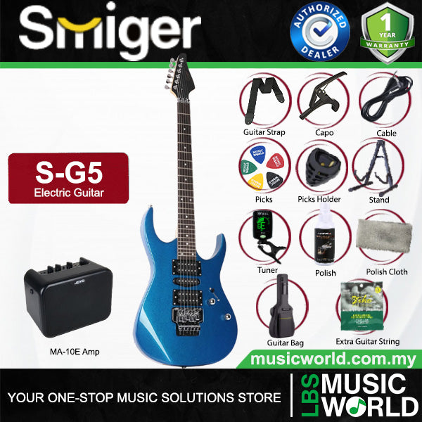 Smiger S-G5 Poplar Body Electric Guitar HSH Pickup With Techno Wood Fretboard  - Package
