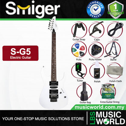 Smiger S-G5 Poplar Body Electric Guitar HSH Pickup With Techno Wood Fretboard