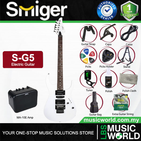 Smiger S-G5 Poplar Body Electric Guitar HSH Pickup With Techno Wood Fretboard  - Package
