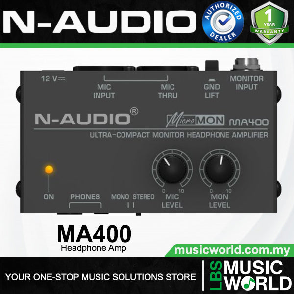 N-Audio MA400 Micron 4 Channel Analog Headphone Amplifier