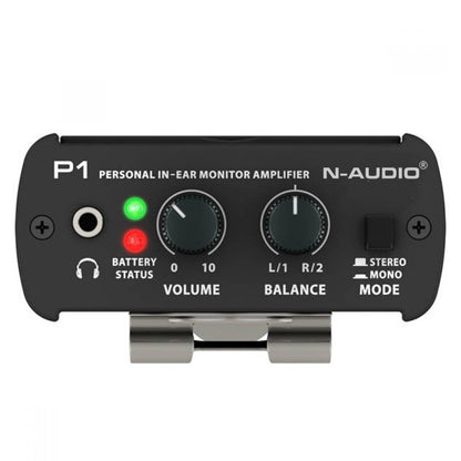 N-Audio P1 Personal In Ear Monitor Amplifier Amp With Dual Inputs Mono Stereo Switch