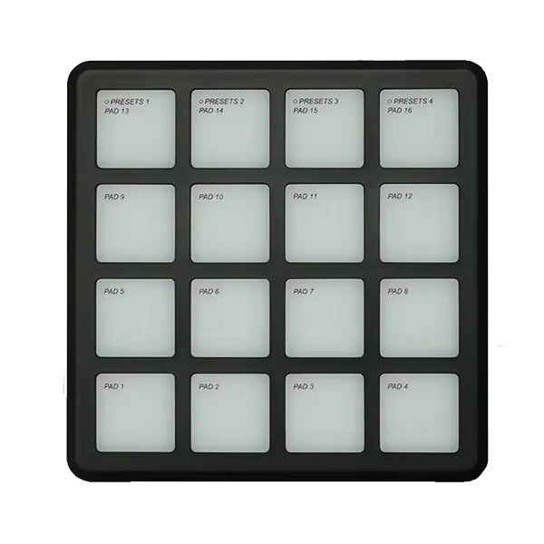 M-VAVE SMC-PAD Pocket Wireless MIDI Controller with 16 RGB Velocity-sensitive Pad (SMCPAD SMC PAD)