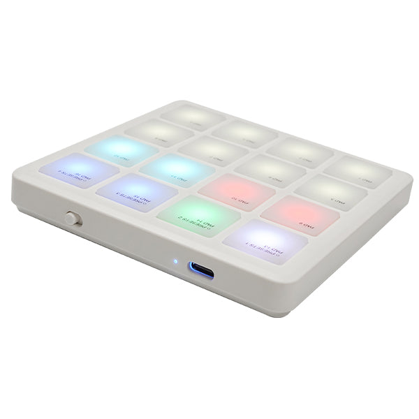 M-VAVE SMC-PAD Pocket Wireless MIDI Controller with 16 RGB Velocity-sensitive Pad (SMCPAD SMC PAD)
