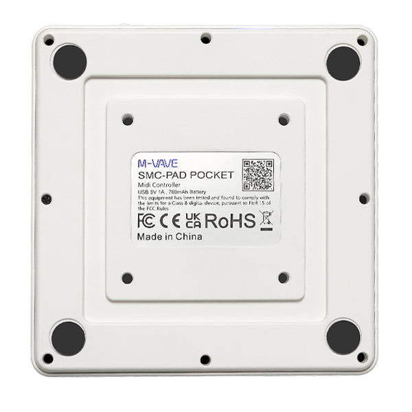 M-VAVE SMC-PAD Pocket Wireless MIDI Controller with 16 RGB Velocity-sensitive Pad (SMCPAD SMC PAD)