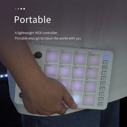 M-VAVE SMC-PAD Portable and Lightweight Wireless MIDI Controller Pad Beginner Friendly (SMCPAD SMC PAD)
