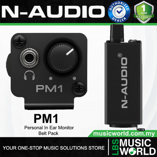 N-Audio PM-1 1 Channel Stereo Personal In Ear Monitor Belt Pack (PM1)