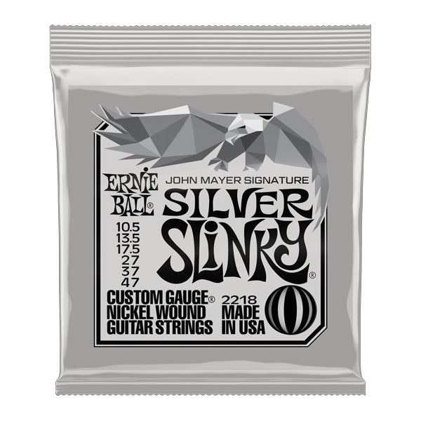 Ernie Ball 2218 John Mayer Signature Silver Slinky Nickel Wound Electric Guitar String (10.5 - 47)