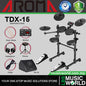Aroma TDX-15 4 Pieces Portable Digital Electric Drum with Silica Drum Pad (TDX15)