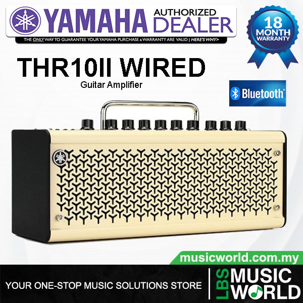 Yamaha THR10II Wired 20 Watt Modeling Combo Guitar Amplifier With Bluetooth