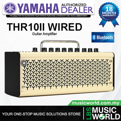 Yamaha THR10II Wired 20 Watt Modeling Combo Guitar Amplifier With Bluetooth