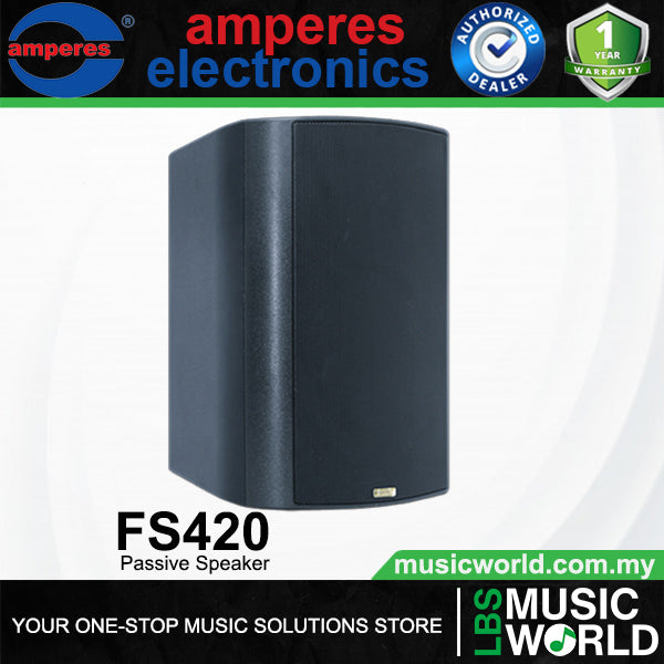 Amperes FS420 4 Inch 20W Portable 2 Way Full Range Passive PA Speaker