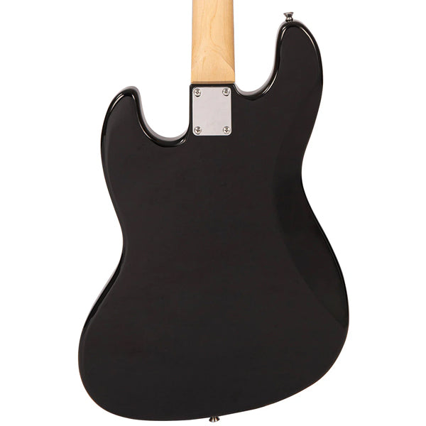 Vintage V49 5 String Coaster Series Paulownia Body Bass Guitar - Gloss Black