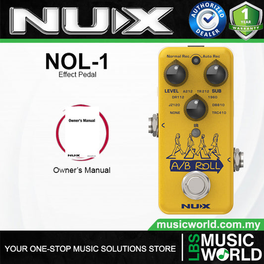 Nux NOL-1 A/B Roll Octave and Loop Guitar Effect Pedal (NOL1)