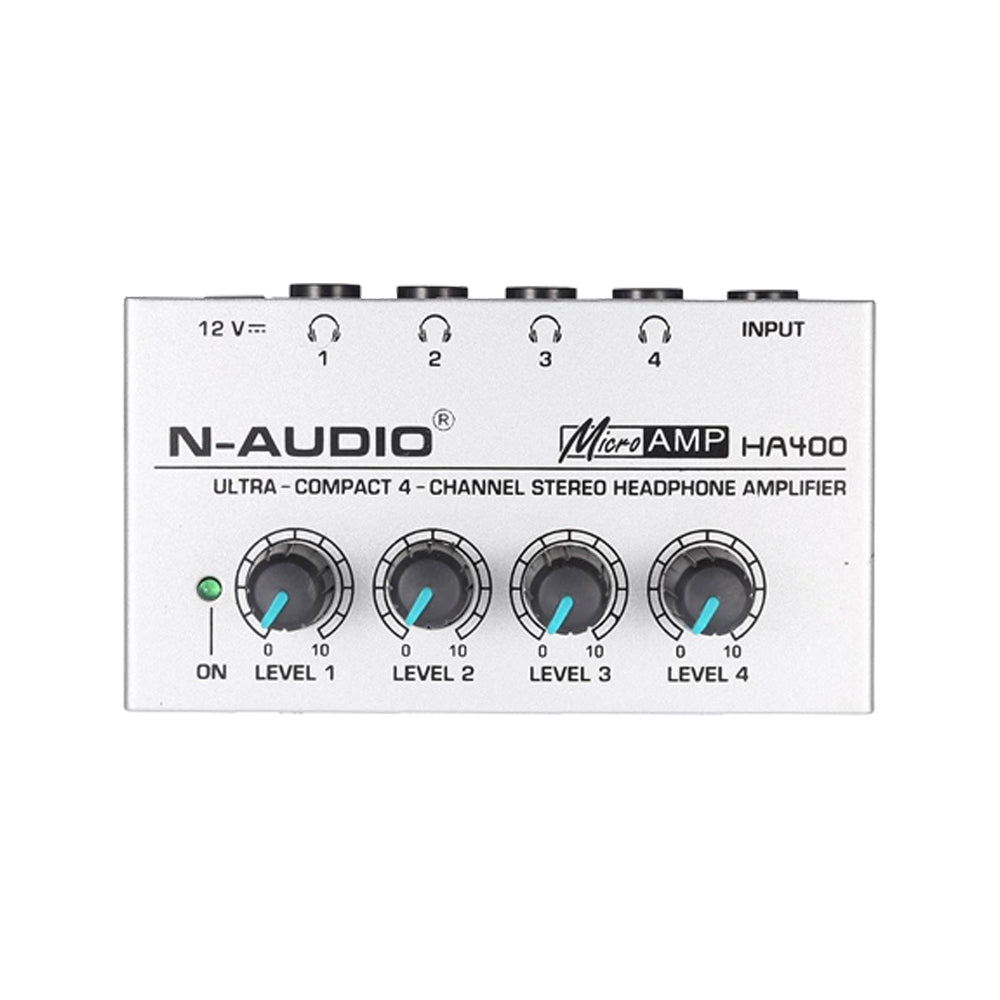 N-Audio HA400 Microamp 4 Channel Stereo Amp Headphone Amplifier