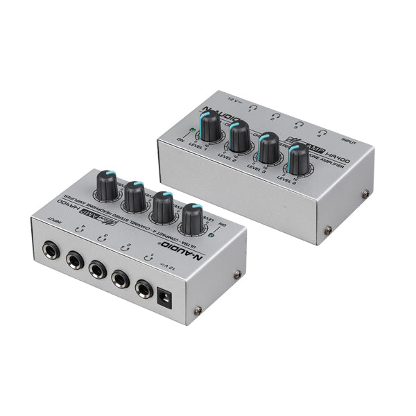 N-Audio HA400 Microamp 4 Channel Stereo Amp Headphone Amplifier