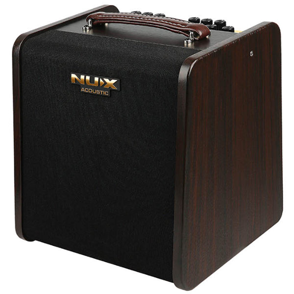 NUX AC-80 Stageman II 80 Watt Rechargeable Battery Powered Amp Acoustic Guitar Speaker Amplifier with Looper and Bluetooth