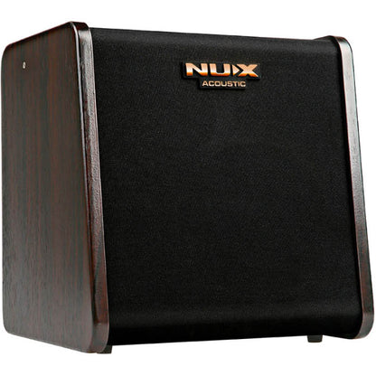 NUX AC-80 Stageman II 80 Watt Rechargeable Battery Powered Amp Acoustic Guitar Speaker Amplifier with Looper and Bluetooth