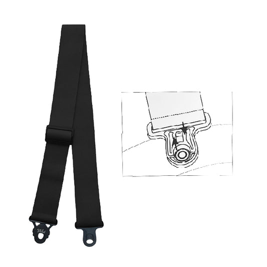 Ziko SK-21K Acoustic Electric Guitar Polypropylene Webbing Strap With Lock (SK21K)