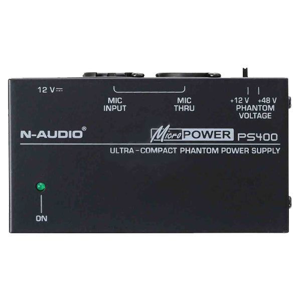 N-Audio PS400 Ultra Compact MicroPower 48V Phantom Power Supply