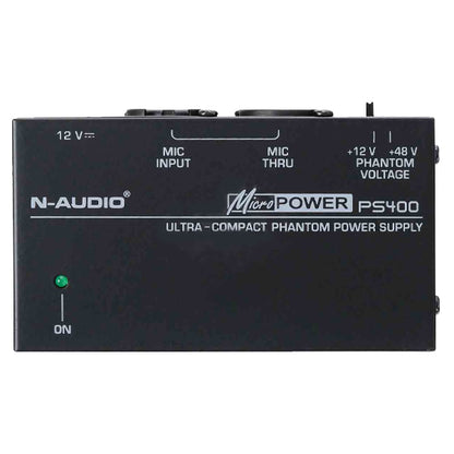 N-Audio PS400 Ultra Compact MicroPower 48V Phantom Power Supply