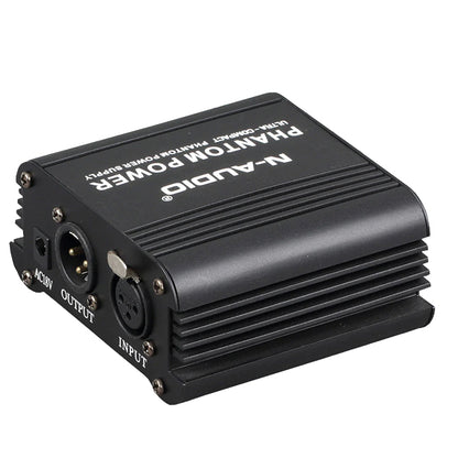 N-Audio PS-48V 48V Phantom Power Supply for Condenser Microphones (PS48V)