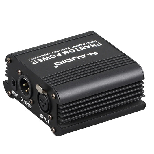 N-Audio PS-48V 48V Phantom Power Supply for Condenser Microphones (PS48V)