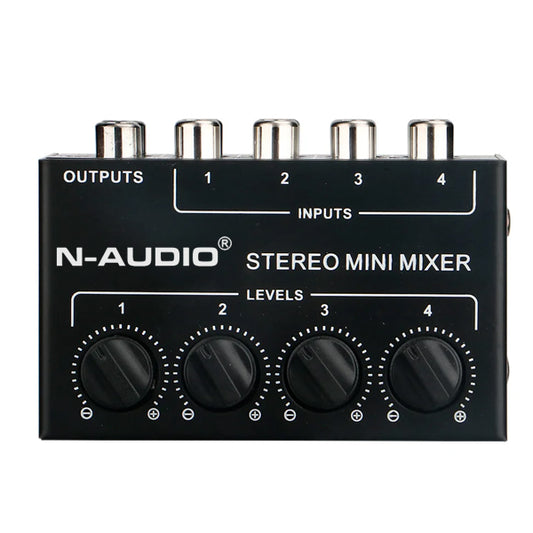 N-Audio CX400 4 Channel Passive Stereo Splitter Mini Audio Mixer