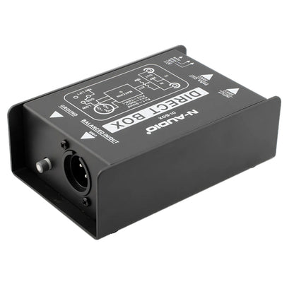 N-Audio DI-1 Single Channel Passive Direct Injection DI Box (DI1)