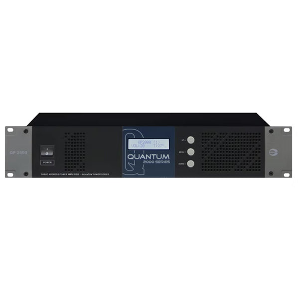 Amperes QP2500 500W 100V Line Class AB Power Amplifier with AFS