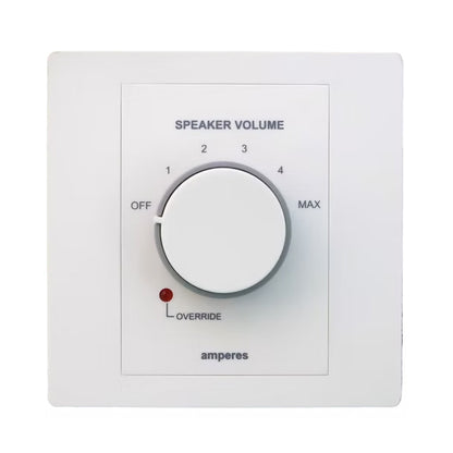 Amperes VC7010 10W 86 X 86 MM Volume Controller PA System With LED Indicator