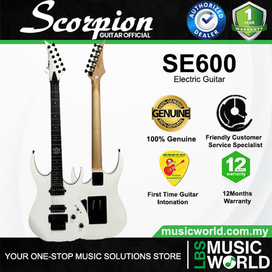 Scorpion SE600 Poplar Wood Body Electric Guitar HH Pickup With Rosewood or Maple Fingerboard