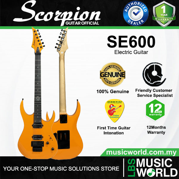 Scorpion SE600 Poplar Wood Body Electric Guitar HH Pickup With Rosewood or Maple Fingerboard