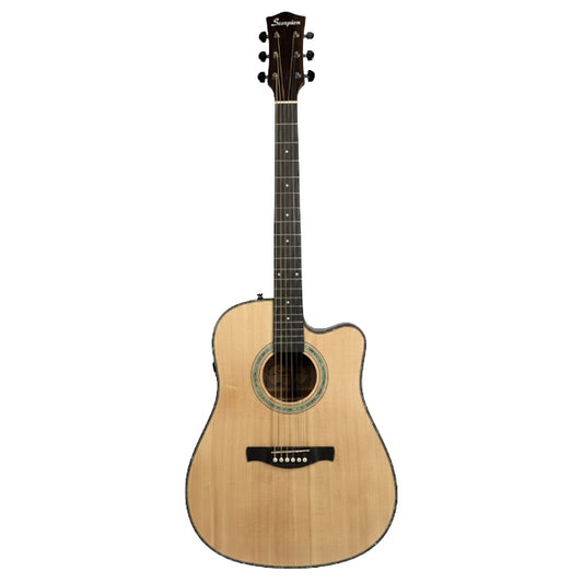 Scorpion SA200CD-O 41" Dreadnought Cutaway Solid Spruce Top Acoustic Electric Guitar (SA200CD)
