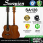 Scorpion SA120 3/4 Inch Sapele Plywood Acoustic Guitar with Rosewood Fingerboard
